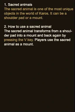 In-game guide