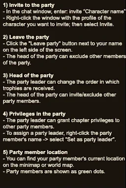 In-game guide
