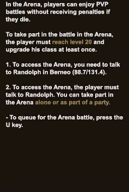In-game guide