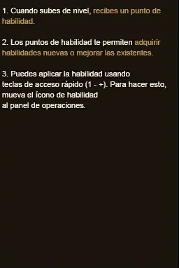 Guía del juego