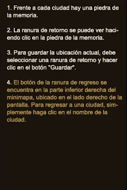 Guía del juego
