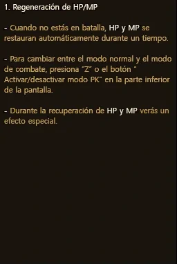 Guía del juego