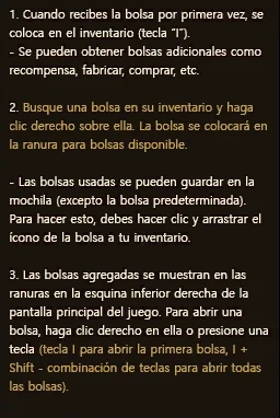 Guía del juego