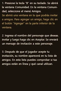 Guía del juego