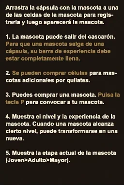 Guía del juego