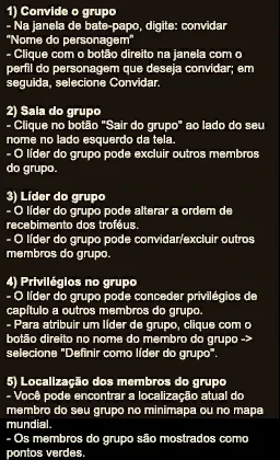 Guia do jogo