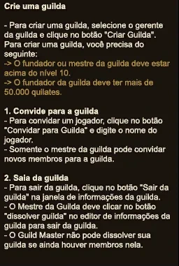 Guia do jogo